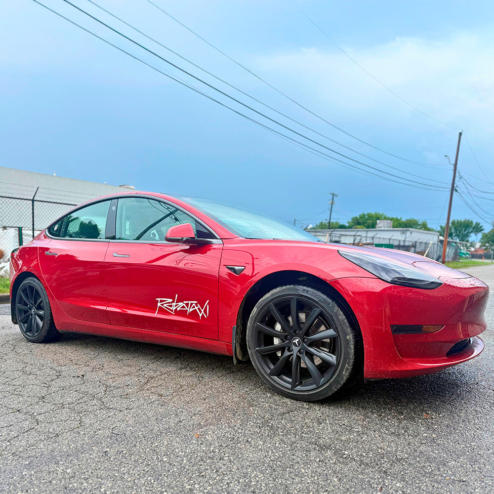 Robotaxi Sticker | Satin White