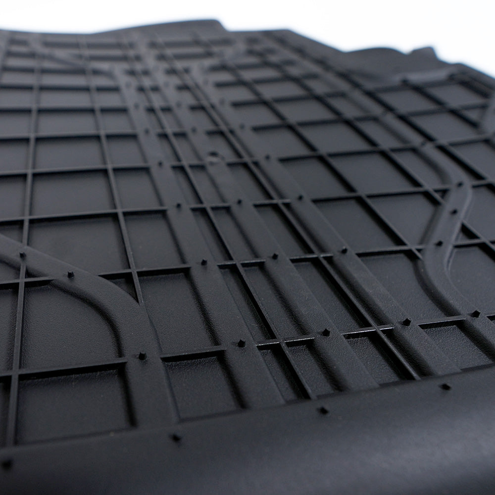 The mats have grips underneath to keep in place.