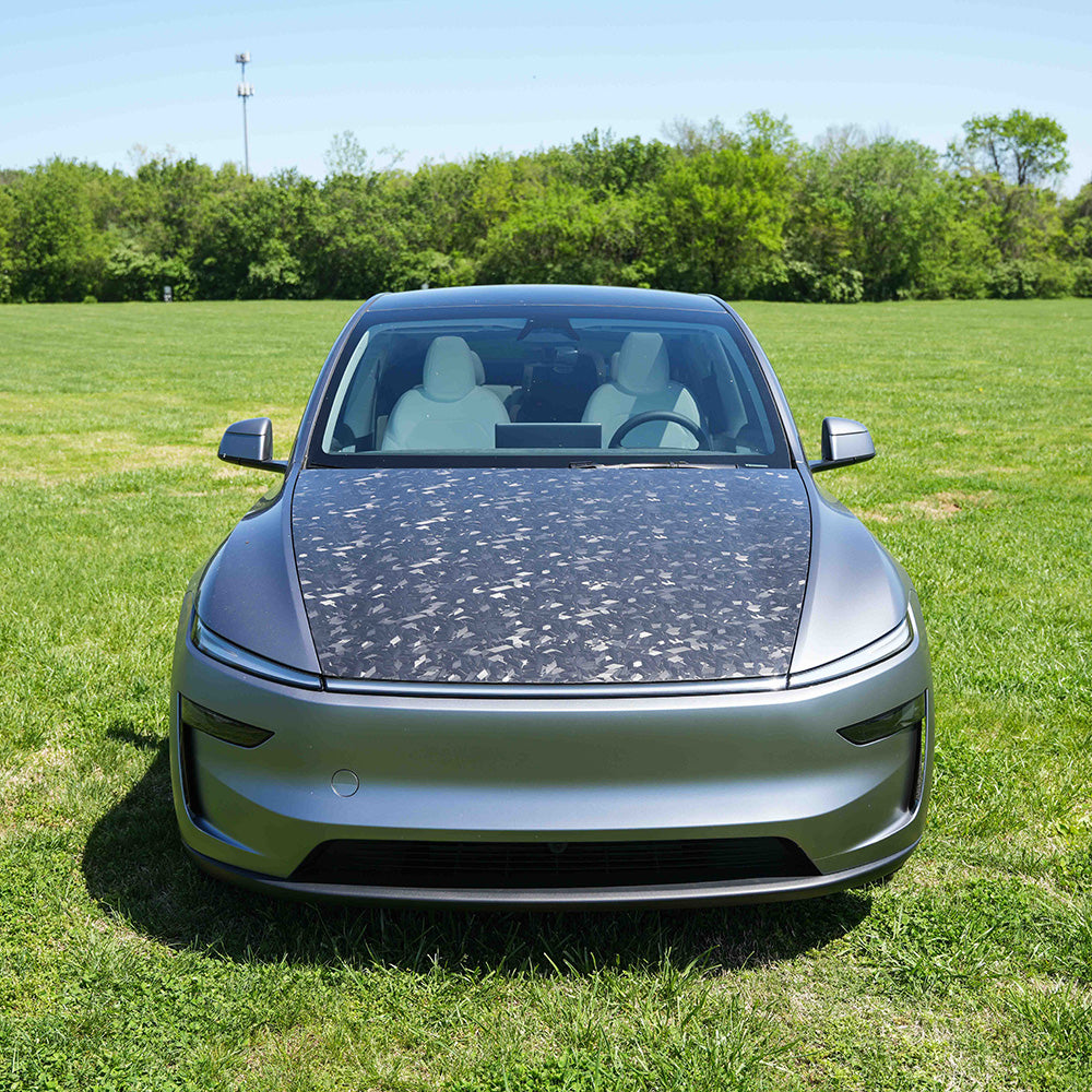 Forged Carbon Fiber Protection - PPF for Model Y Juniper Hood