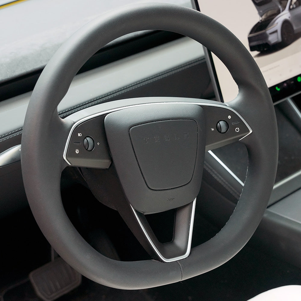 Steering Wheel Wrap for Model Y Juniper Refresh | GROK Matte Black