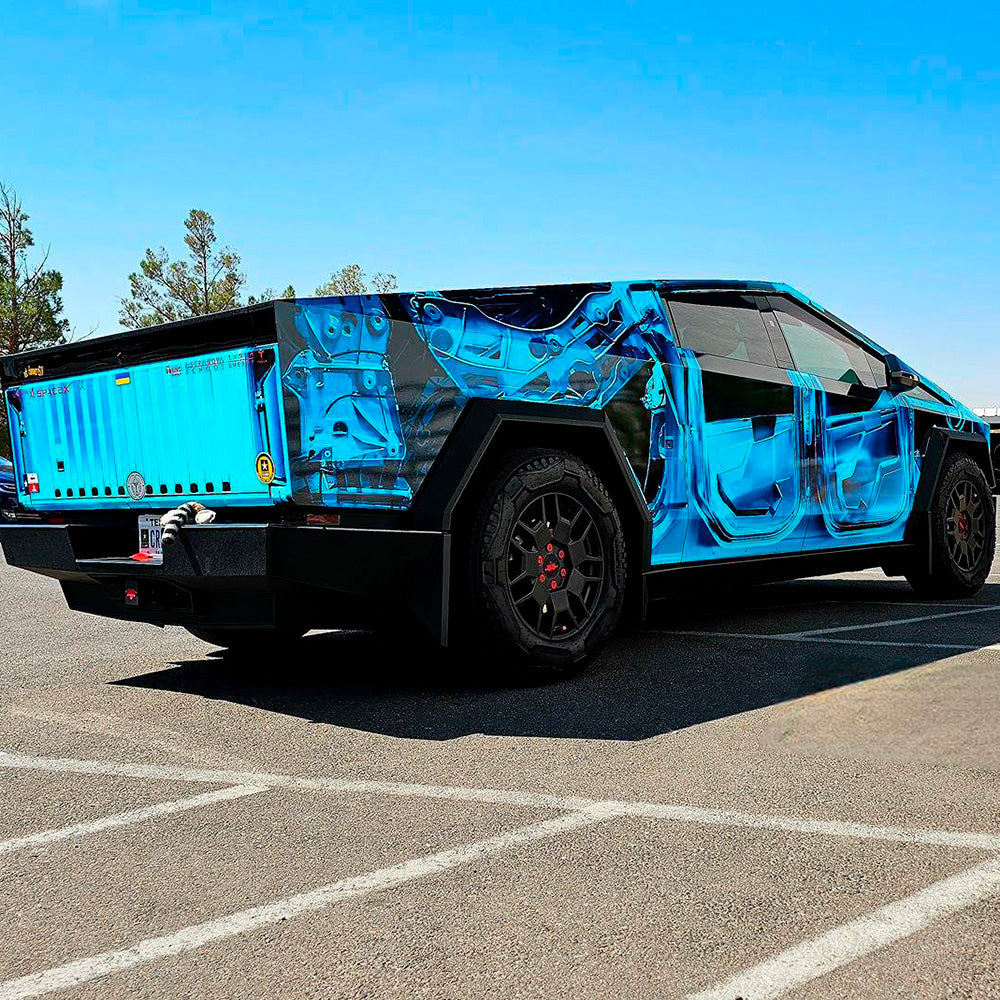 X-Ray Vinyl Wrap Kit for the Cybertruck | Blue