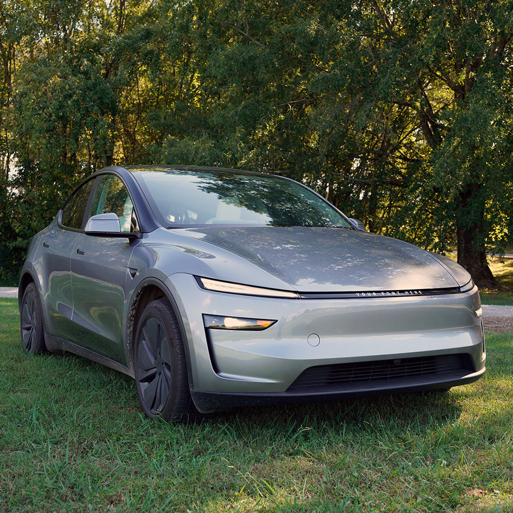 Lightbar Delete for Model Y Juniper Refresh | Roboto Font