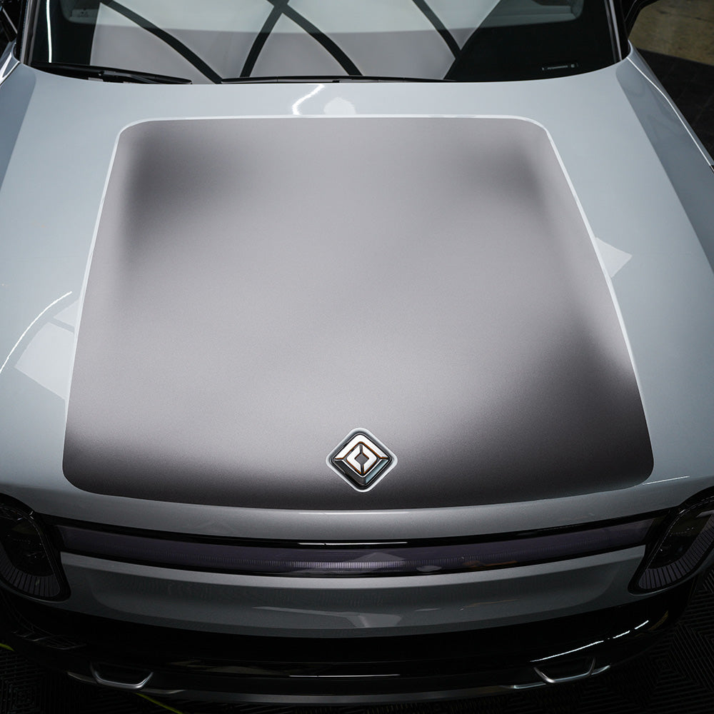 Hood Scoop Wrap for R1T / R1S | Dark Satin Gray