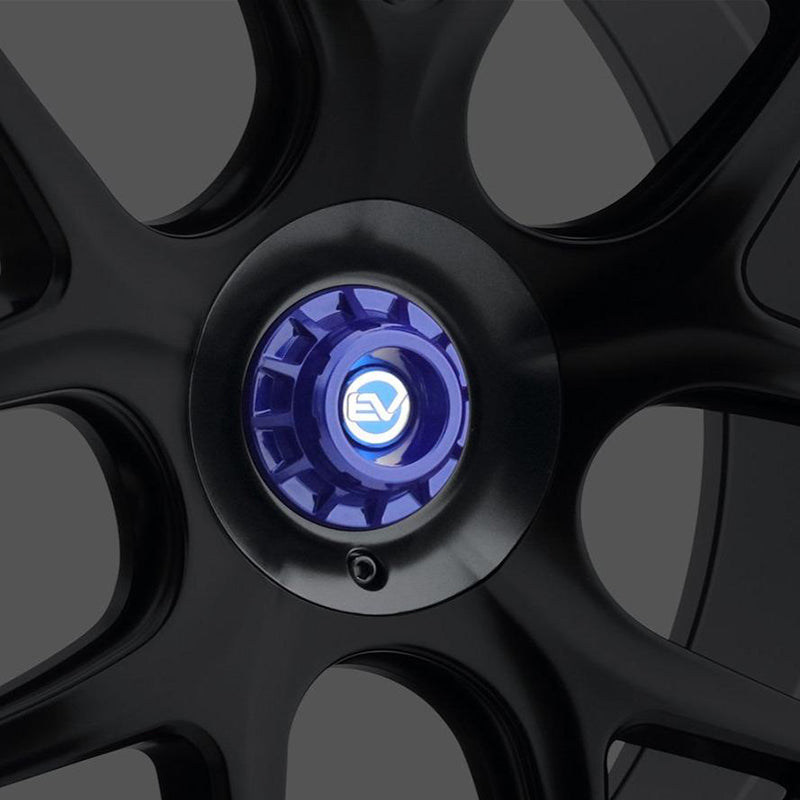 Center Lock-Design Center Caps for EVR "Roadster" Wheels | Blue