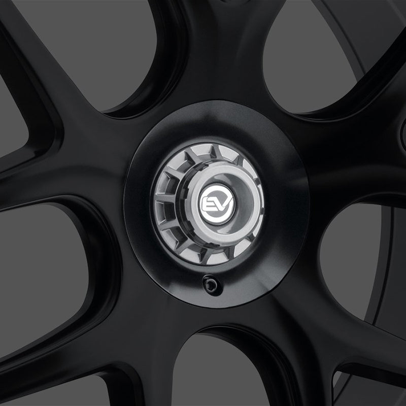 Center Lock-Design Center Caps for EVR "Roadster" Wheels | Grey