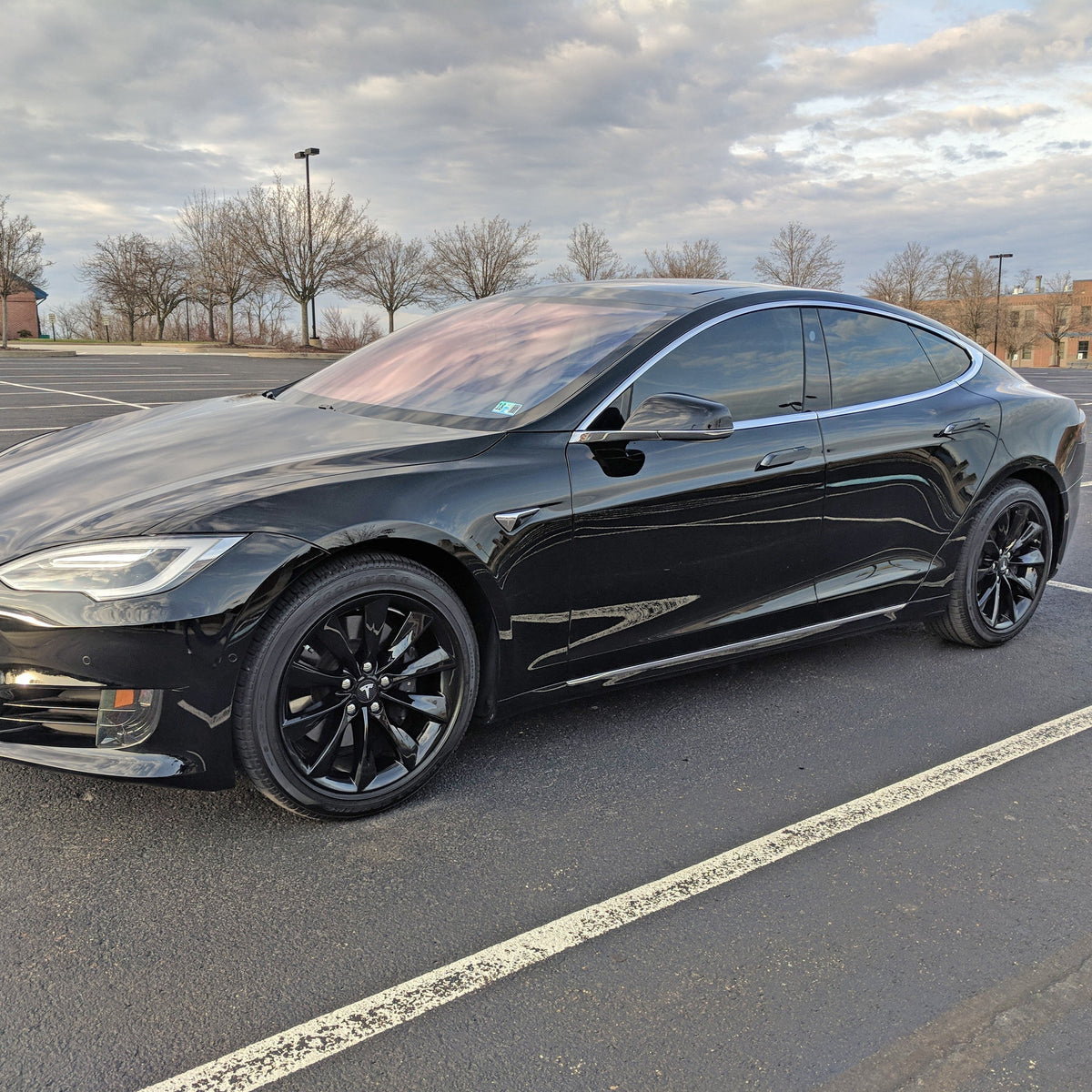 Turbine Style Wheel for Tesla Model S | Black