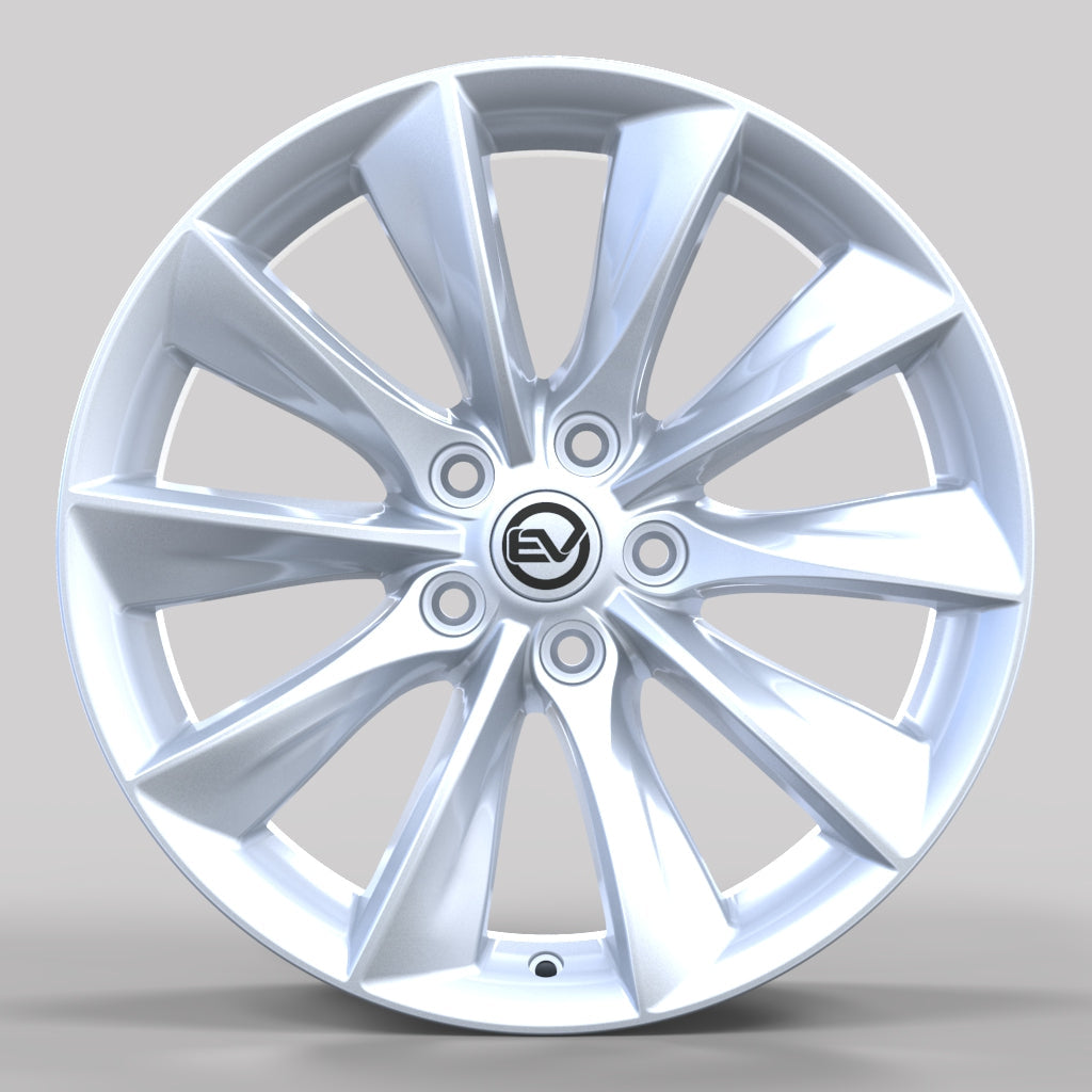 Turbine Style Wheel for Tesla Model 3 | Brilliant Silver