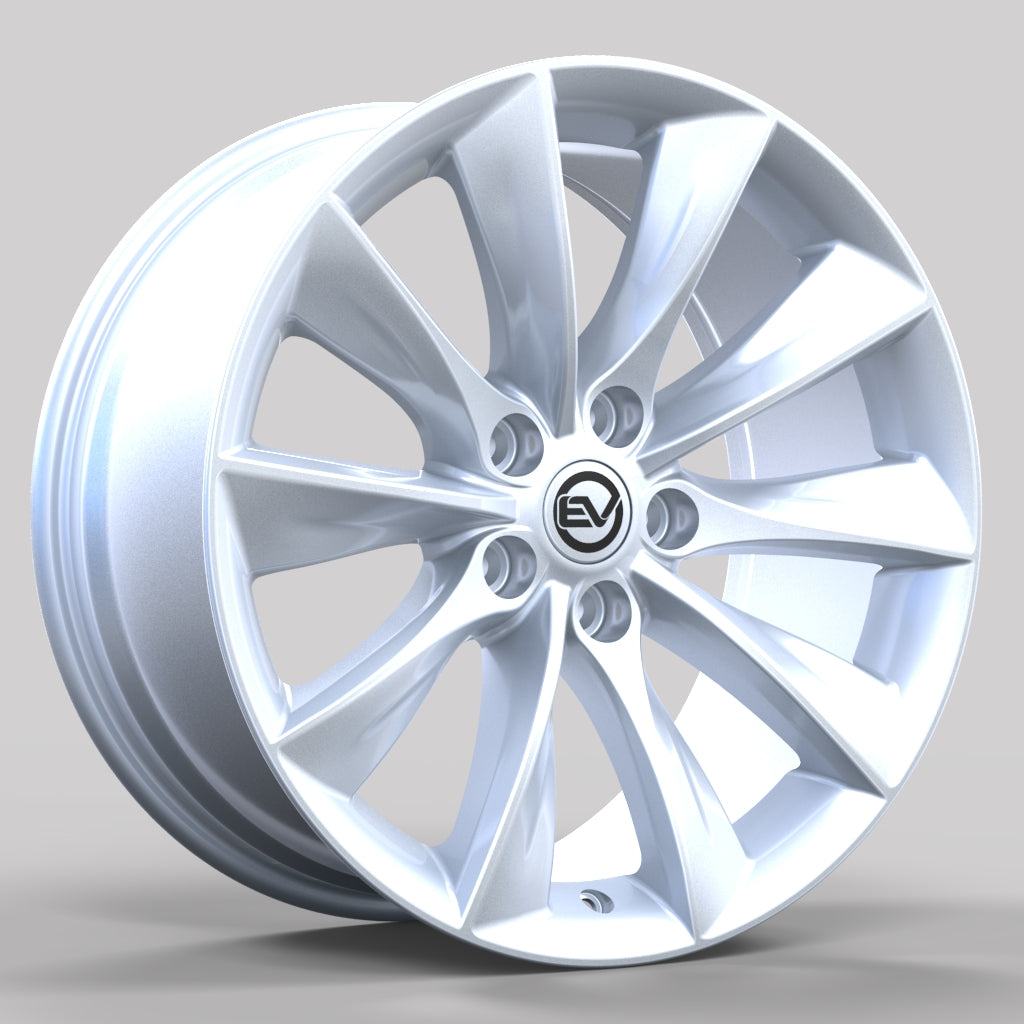 Turbine Style Wheel for Tesla Model 3 | Brilliant Silver
