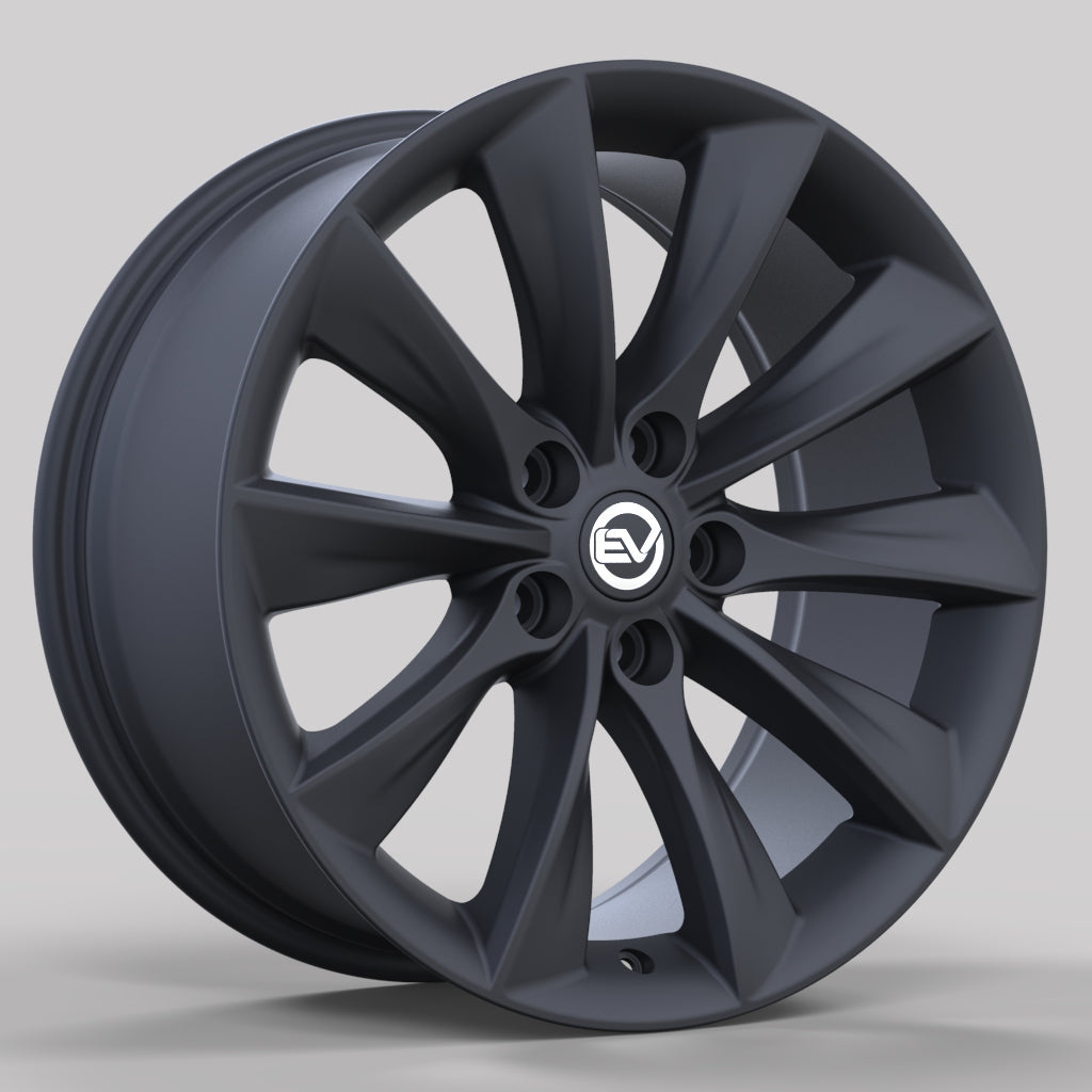 Turbine Style Wheel for Tesla Model 3 | Onyx Black