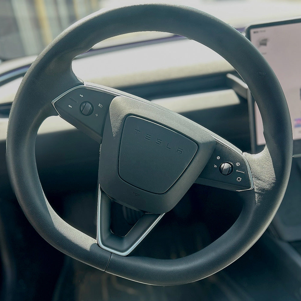 Steering Wheel Wrap for Model 3 Highland Refresh | GROK Matte Black