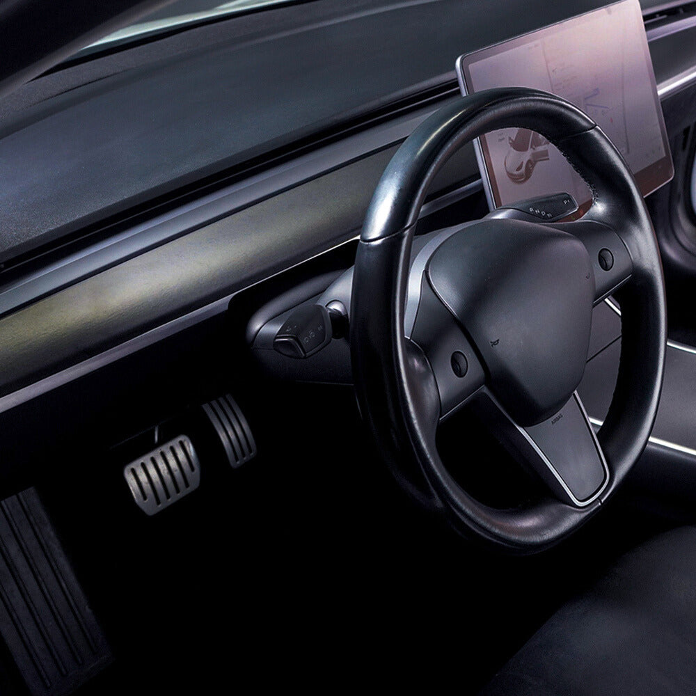 Dashboard Wrap for Model 3 / Y | Black Carbon Fiber