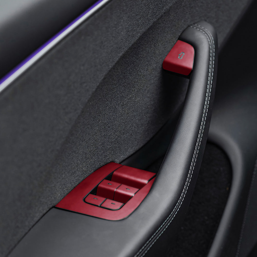 Door Switch Wrap for Model 3 Highland Refresh | Satin Red