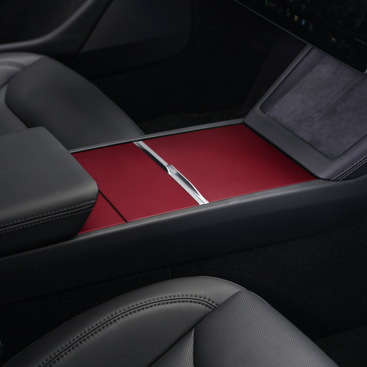 Center Console Wrap for Model 3 Highland Refresh | Satin Red