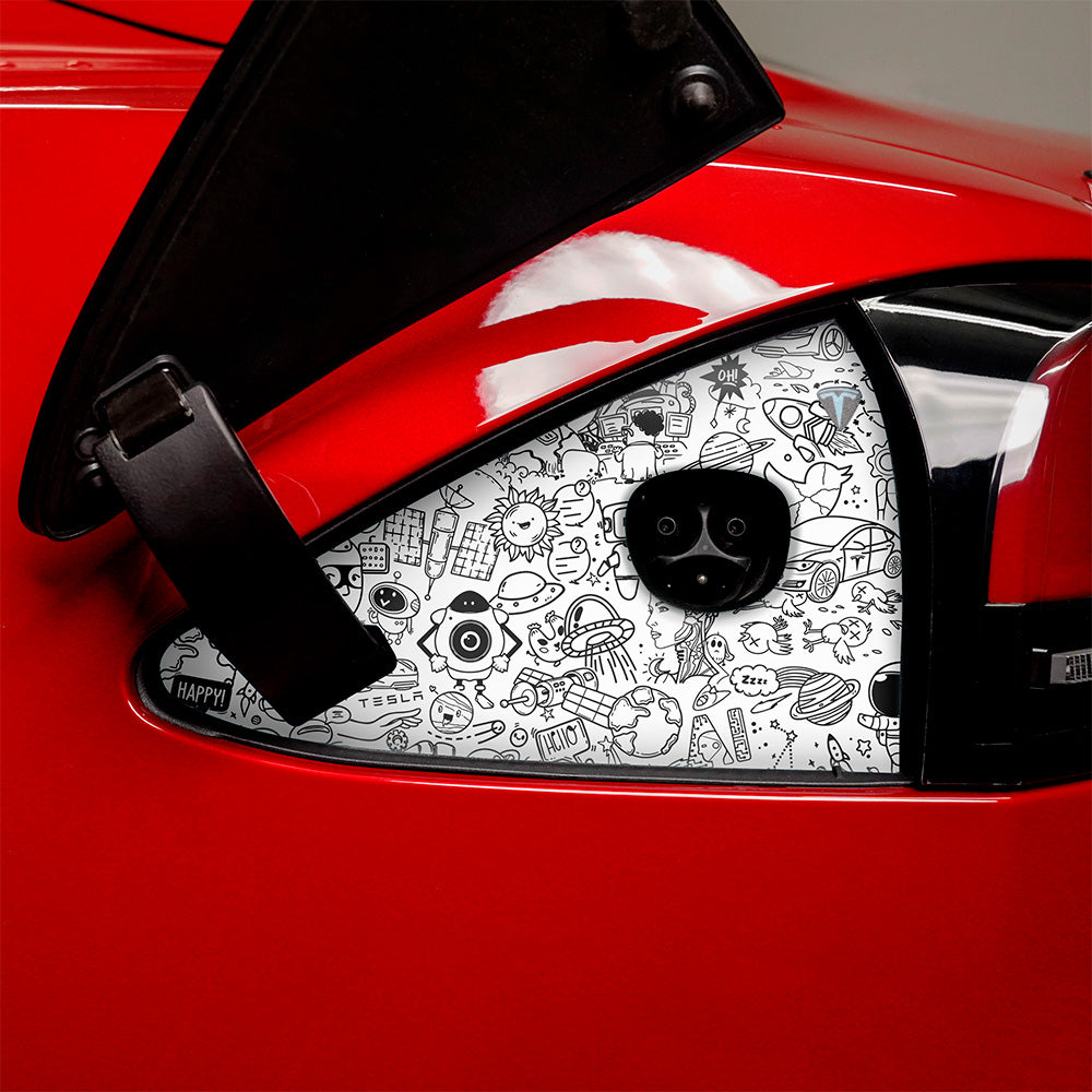 Charge Port Wrap for Model S | Doodles