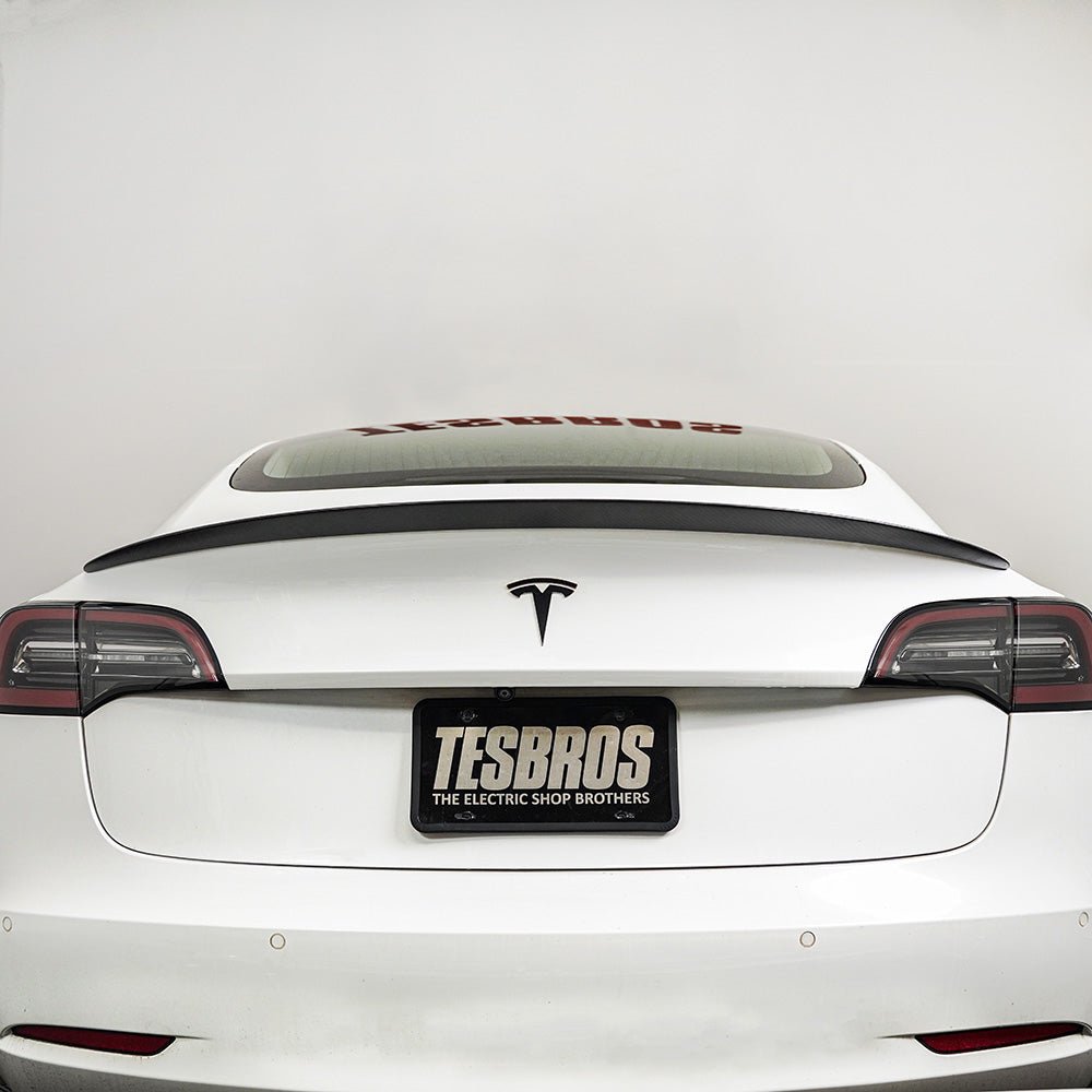 Carbon Fiber Rear Spoiler for Model 3 -MFG-3-SPLR-MTE- TESBROS