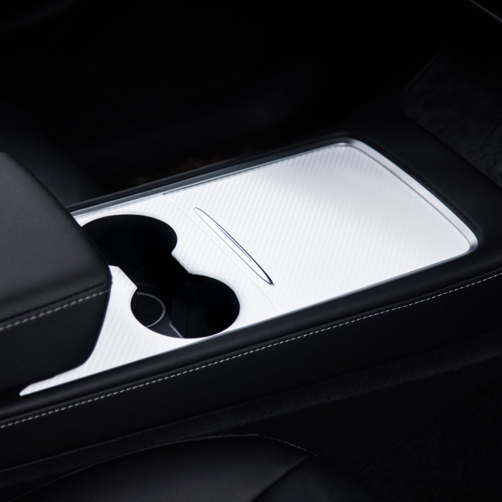 Center Console Wrap (Gen. 1 & 2 Available) for Model 3 / Y -TB-3Y-CC2.0-WHTCF- TESBROS