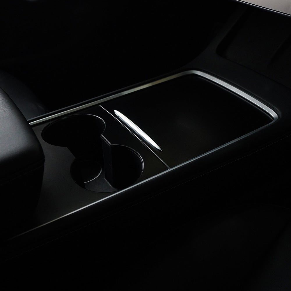 Center Console Wrap (Gen. 1 & 2 Available) for Model 3 / Y -TB-3Y-CC2.0-STNBLK- TESBROS