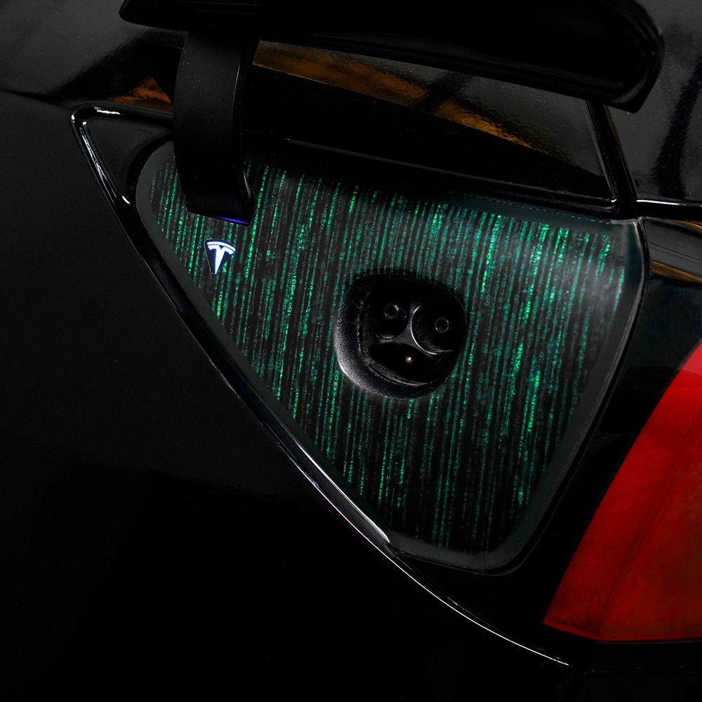 Charge Port Wrap for Model 3/Y -TB-3Y-CP-MATRIX- TESBROS