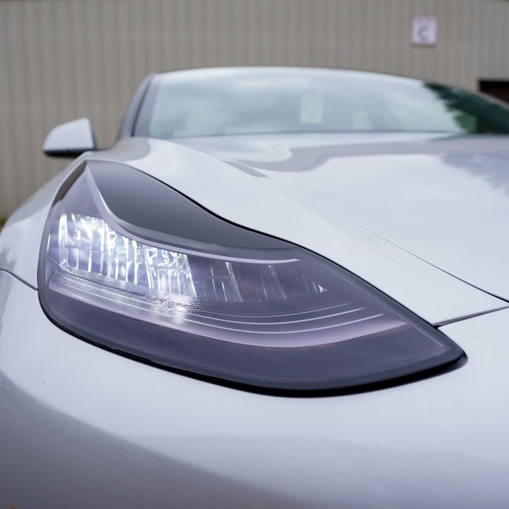 Headlight Eyelid Wrap for Model 3/Y -TB-3Y-EYELD-WHTGLD- TESBROS