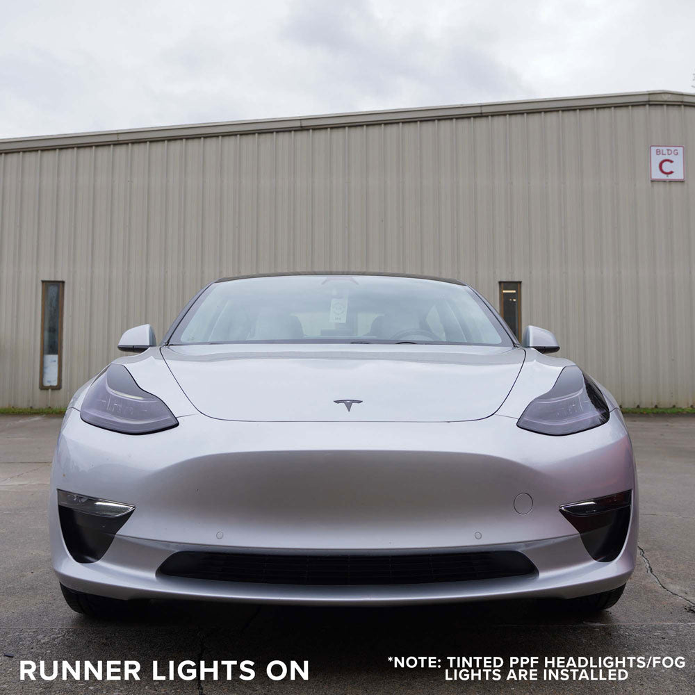 Headlight Eyelid Wrap for Model 3/Y -TB-3Y-EYELD-STNBLK- TESBROS