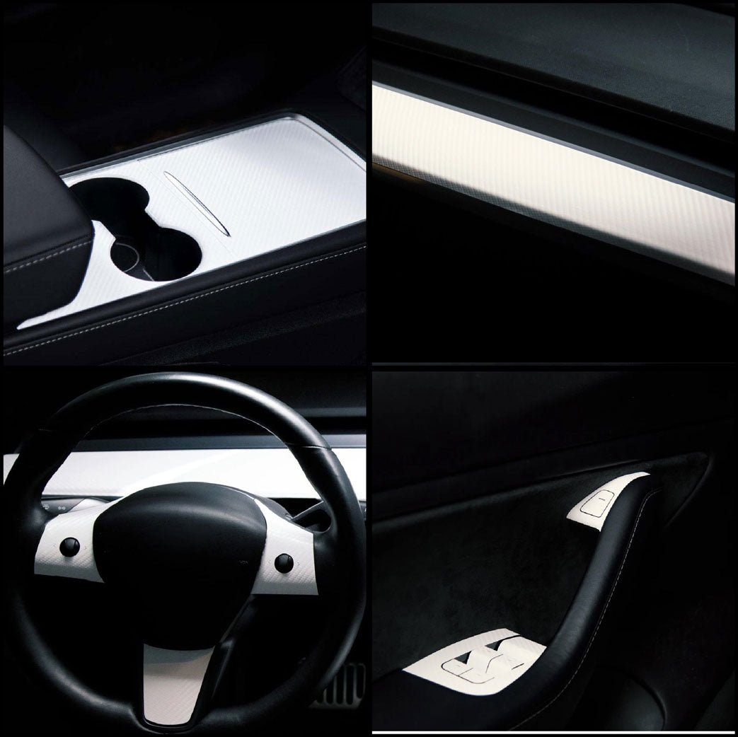 Interior Bundle Wrap for Model 3/Y -TB-3Y-BNDL-INT-2.0-WHTCF- TESBROS