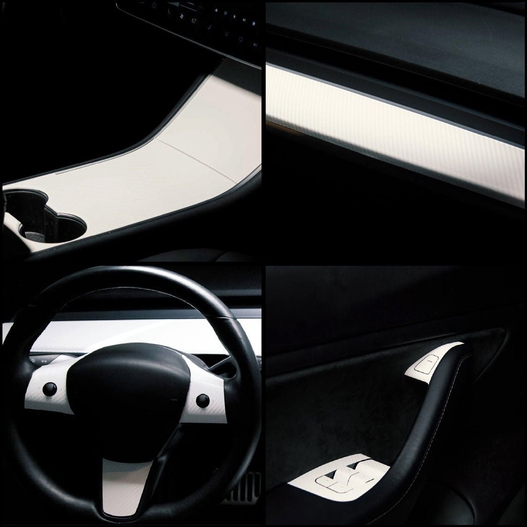 Interior Bundle Wrap for Model 3/Y -TB-3Y-BNDL-INT-1.0-WHTCF- TESBROS