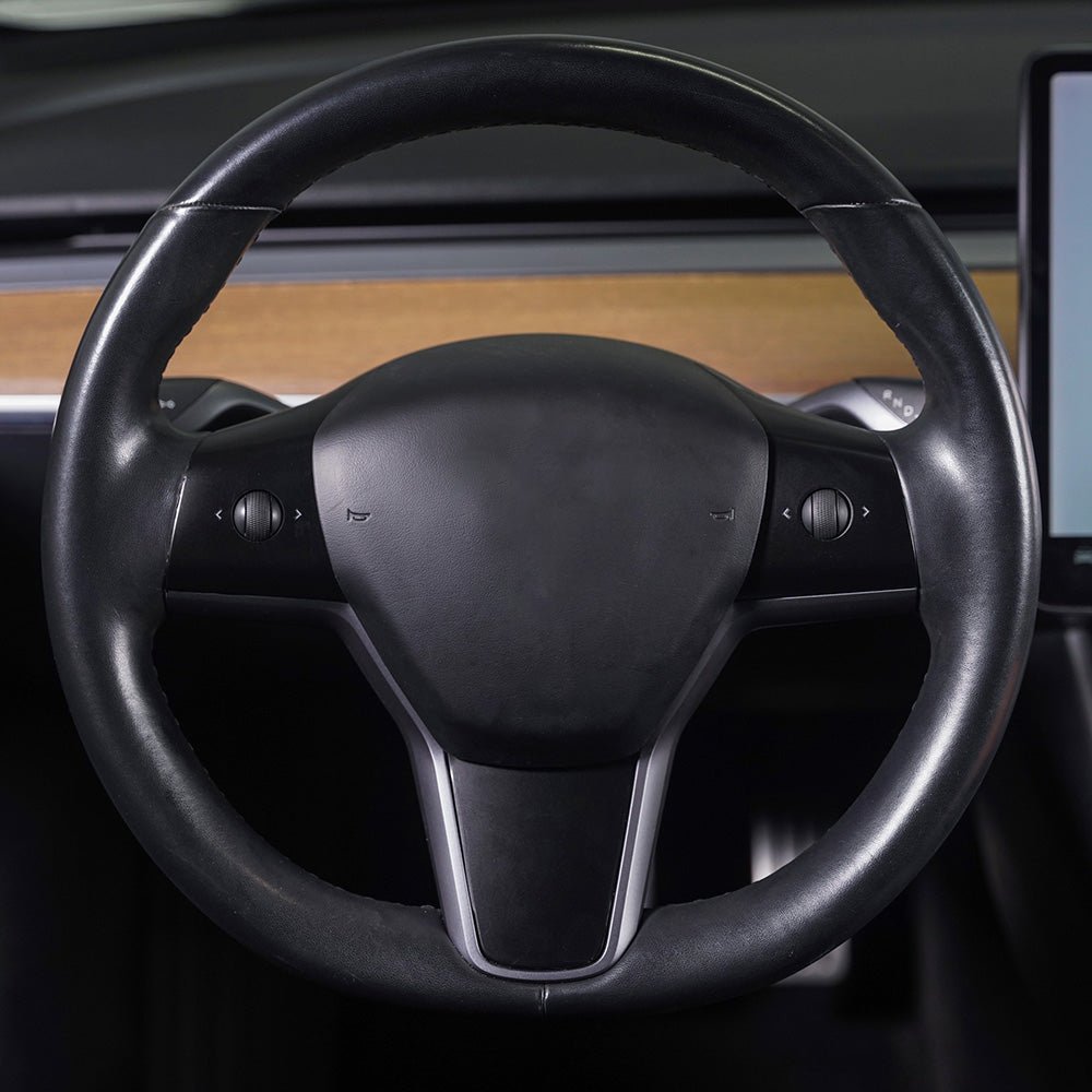 Steering Wheel Wrap for Model 3 / Y -TB-3Y-SW-STNBLK- TESBROS