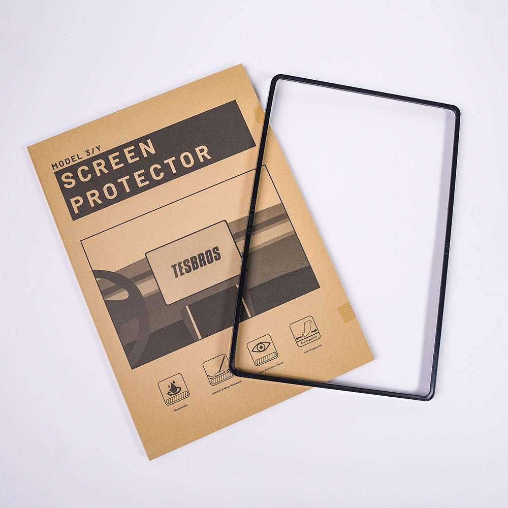 Tempered Glass (9H) Screen Protector for Model 3/Y -MFG-3Y-SCN-CLR- TESBROS