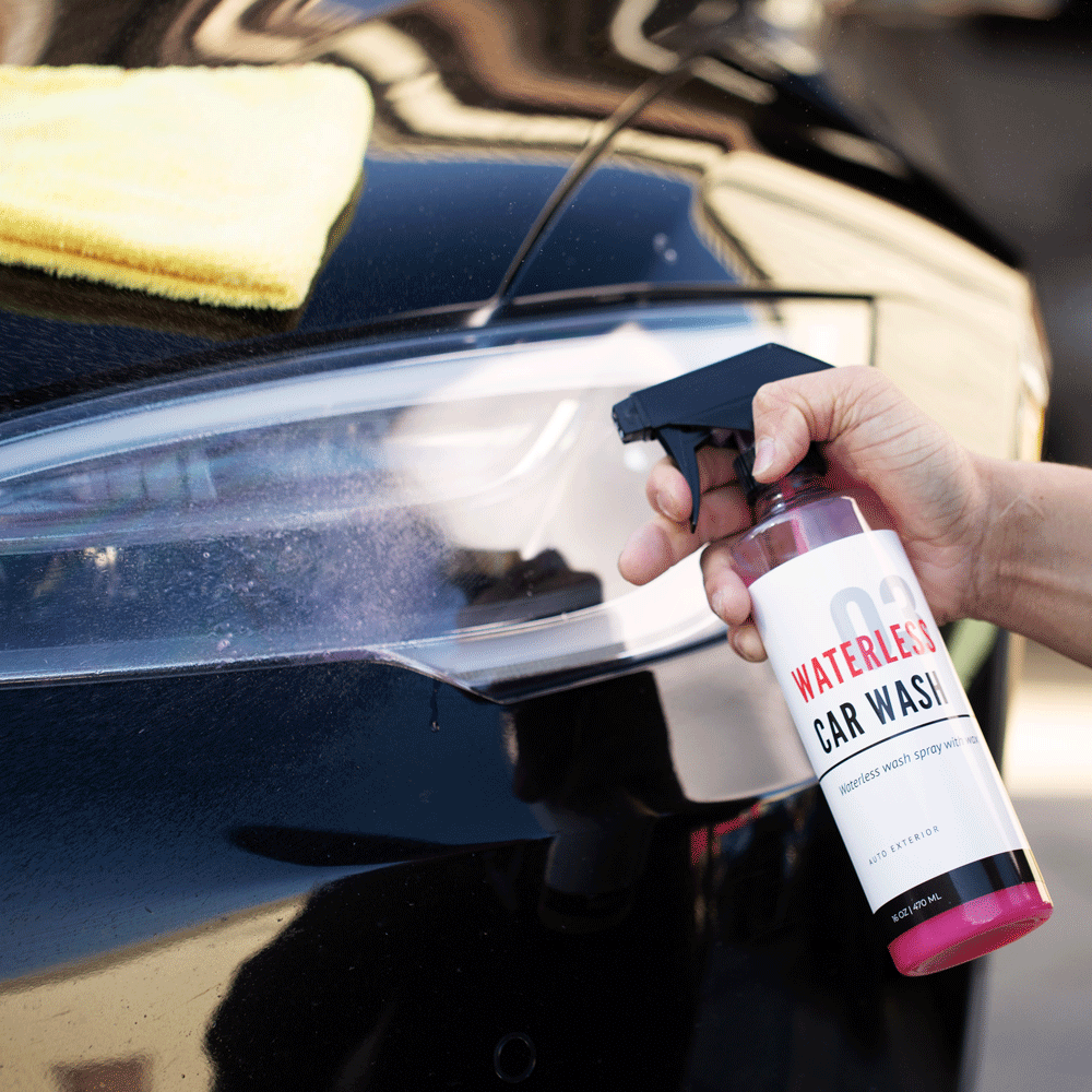 Waterless Car Wash Spray with Wax -CL-WW-16OZ-2PCK- TESBROS